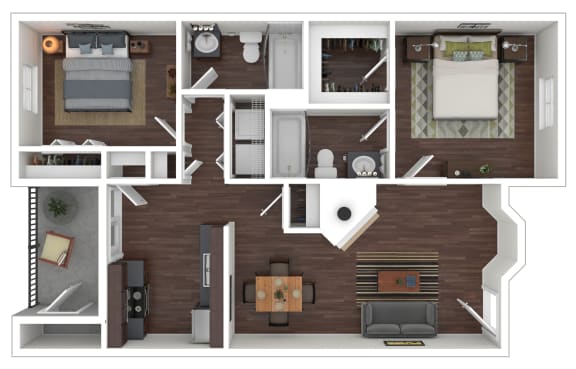 B1 3D floor plan