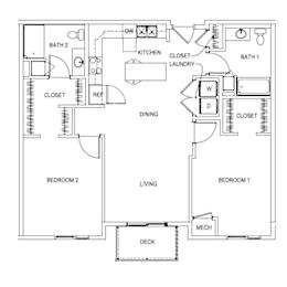  Floor Plan Unit E