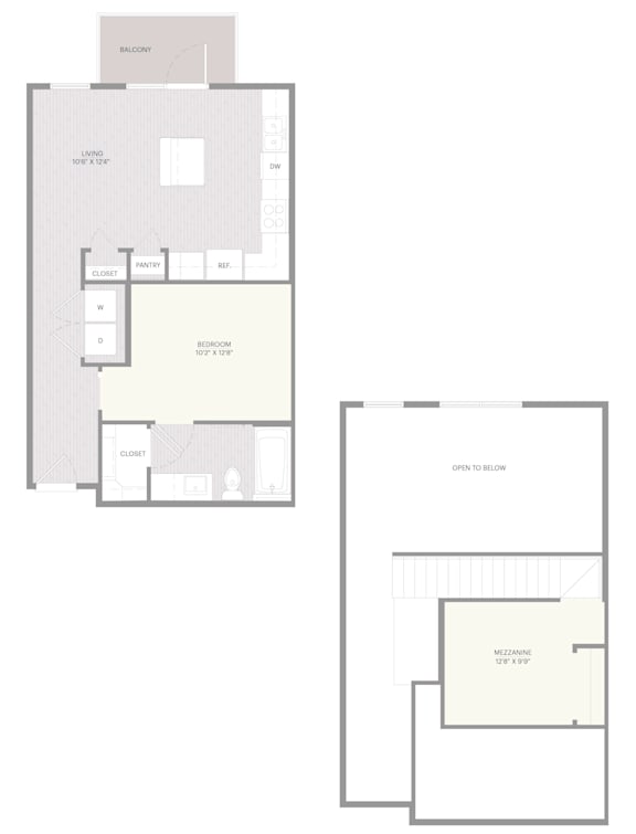 A floor plan of a house with a garage and a separate guest house.