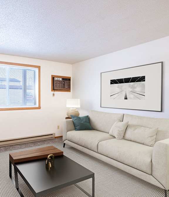 Fargo, ND Candlelight Apartments | 11B | Living Two People Relaxing