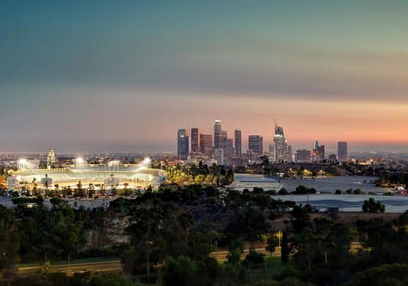  Los Angeles Skyline from Elysian Park 