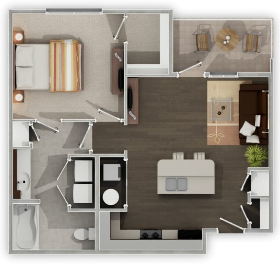 Sierra Ridge The Bakken 3D Floor Plan