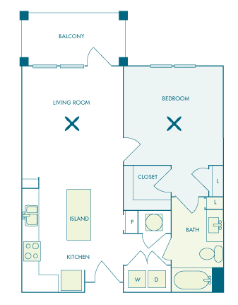 Nona Park Village - A2 - Camellia - 1 bedroom - 1 bath