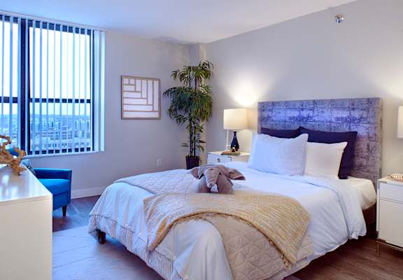 Spacious Bedroom With Comfortable Bed at Durham, Edina, Minnesota