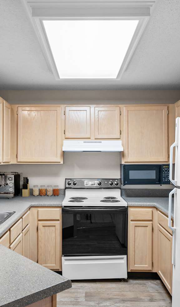 Modern Kitchen at The Claremont Apartment Homes, Overland Park, KS