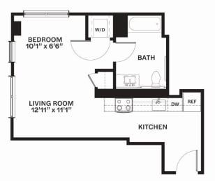 A13 Floor Plan at Corner 63, Seattle, WA