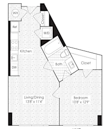 A9a floor plan at Dock 79, District of Columbia, 20003