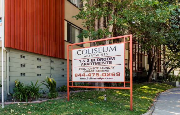Coliseum Monument Sign