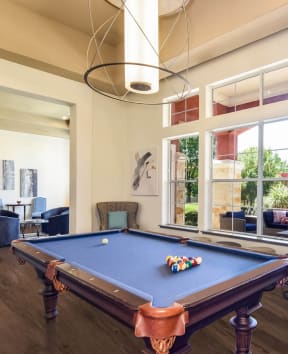 pool table inside game room at City North