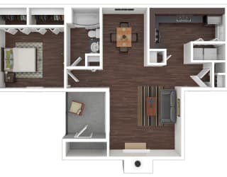 A2 3D floor plan