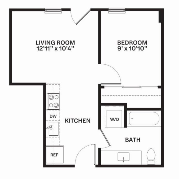 C1 Floor Plan C1 Floor Plan at Corner 63, Seattle, 98115