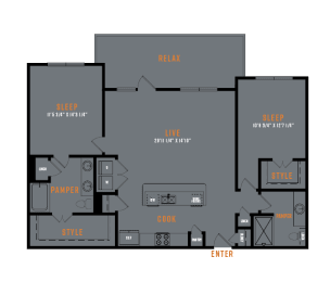Lenox SoCo 2D Floor Plans - B7