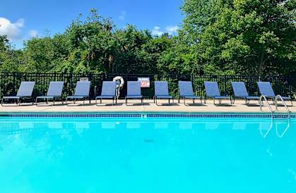 Pool at Shoreline Landing Apartments in Norton Shores, MI