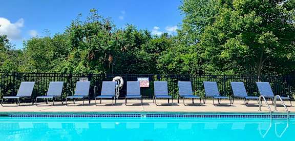 Pool at Shoreline Landing Apartments in Norton Shores, MI