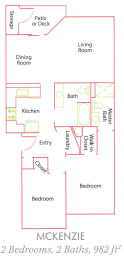 Willamette Park_McKenzie_2 Bedroom_2 Bathroom_Salem OR
