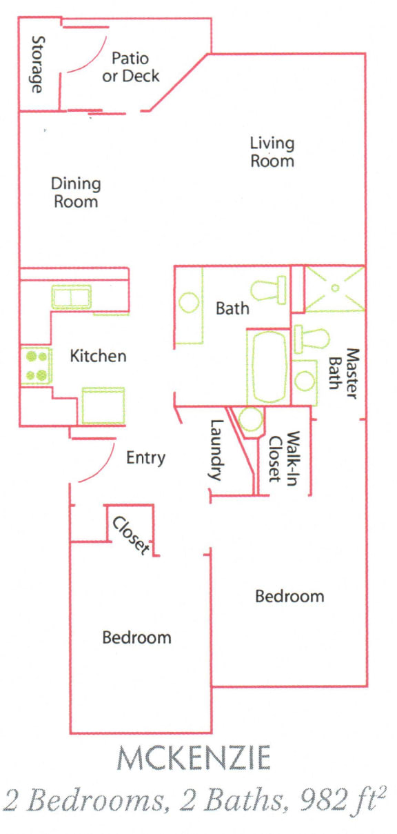 Willamette Park_McKenzie_2 Bedroom_2 Bathroom_Salem OR