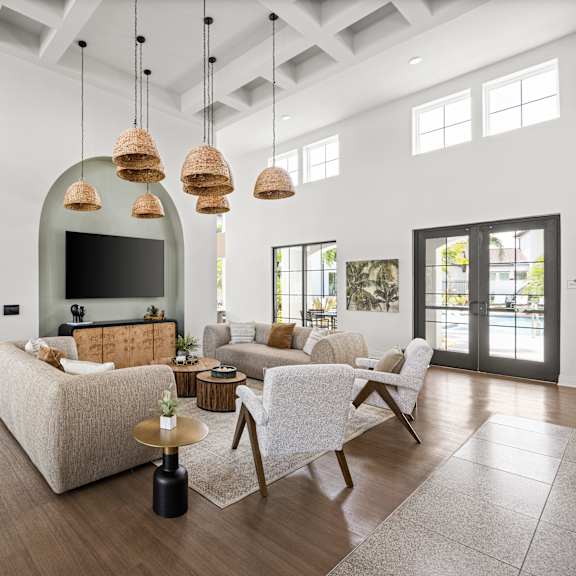 Lounge room at The Hadley Luxury Apartments, North Port, Florida