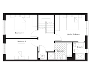 Floor Plan  Three Bedroom House Maynooth