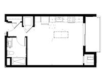 Studio floorplan