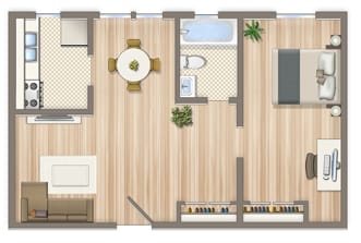 525-Square-Foot-One-Bedroom-Apartment-Floorplan-Available-For-Rent-Alpha-House