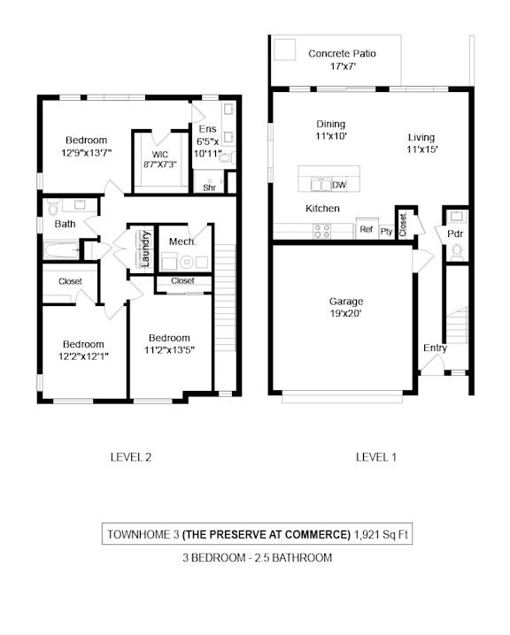 the everglades floor plan first and second floor combinations