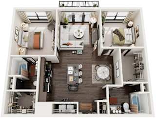 2  Bed  2  Bath | 1,049 Sq. Ft. at 17 Broad in Chattanooga, Tennessee 37408