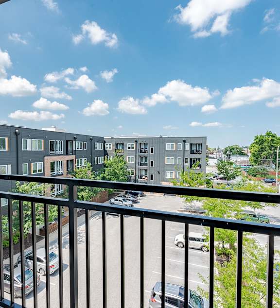 Balcony View at Edge 35 Apartments, Indianapolis, 46203