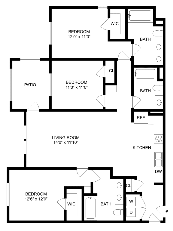 C1 Floor Plan at Arrive Temecula, Temecula, CA