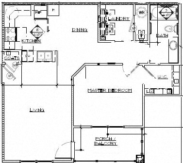 Floor Plan  One Bedroom