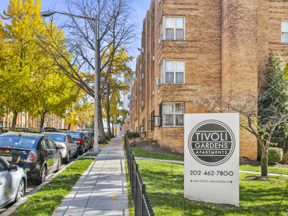 Tivoli Gardens Apartments Washington DC Sign