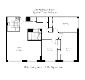 Typical 3 Bedroom Floor Plan