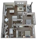 B2B Floor Plan at Century Grove Park, Knightdale, 27545