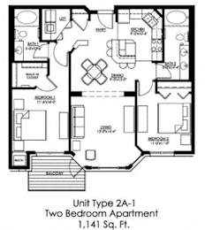 Floor Plan  at The Landings at Silver Lake Village, St. Anthony, Minnesota