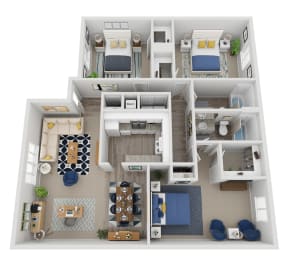  Floor Plan 3 Bed 2 Bath