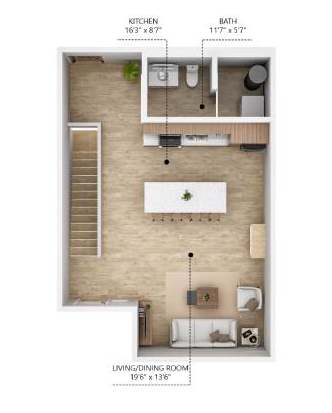 Floor Plan  C9L Floor Plan at City Square Lofts, Des Moines, 50309