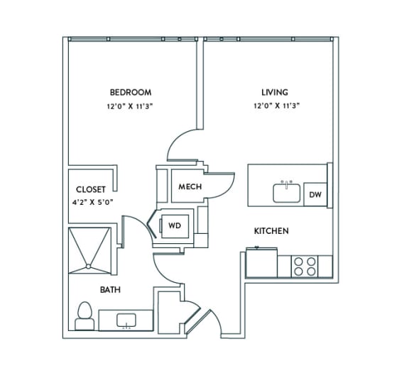 2 BR 2 BA