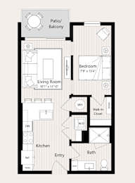 A2 Floor Plan at Huxley Scottsdale, Scottsdale