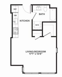 A4 Floor Plan at Corner 63, Seattle, WA 98115