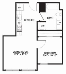 C13 MFTE Floor Plan at Corner 63 Apartments in Seattle, Washington