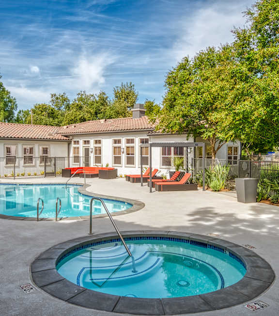 Sparkling Swimming Pool at Canyon Crest, Riverside, CA
