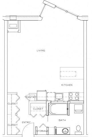 Eitel Apartments A2 Studio floor plan