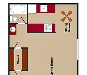 Madera at Metro Studio Floor Plan