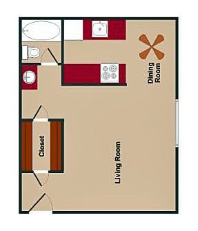 Madera at Metro Studio Floor Plan