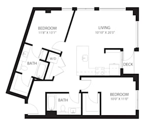 Vela Apartments E1 Floor Plan