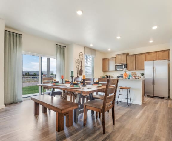 Cottonwood Hollow Model Kitchen and Dining Area