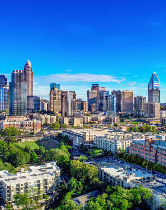 a view of the philadelphia skyline