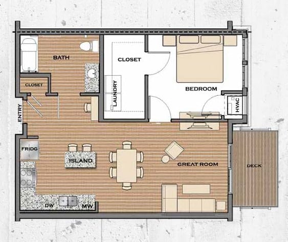 A-ACC Floor plan at Victoria Flats, Victoria, MN 55386