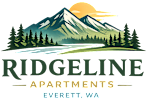 The image shows the word "Ridgeline" in white letters on a black background.