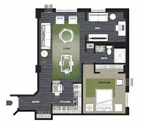Cosmo Floor Plan at Lux Apartments, Brooklyn Center, Minnesota