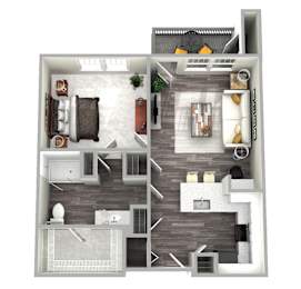 Grant Deluxe Floor Plan at Emblem Alpharetta Apartments, Alpharetta, Georgia